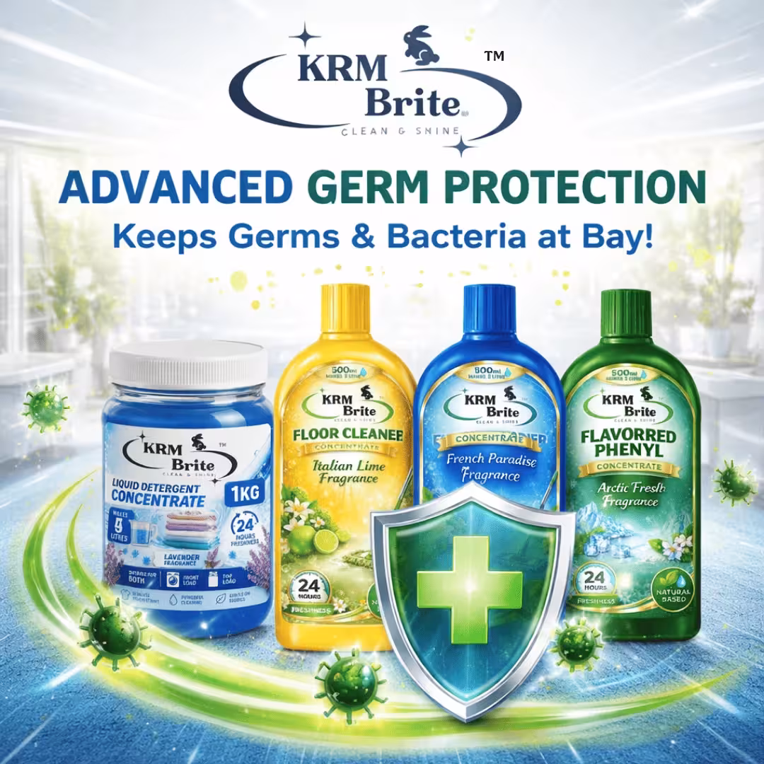 KRM Brite kills 99.9% of viruses